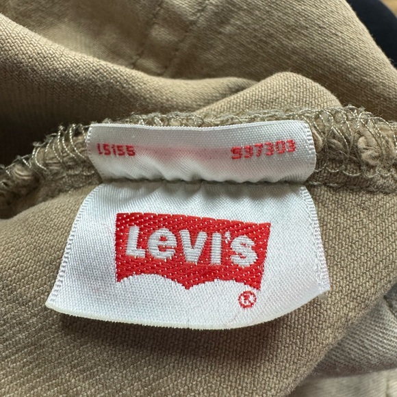 Vintage Levi's 501 Button Fly Khaki Straight Jeans 34/32 - Picture 8 of 11